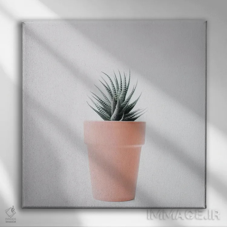 تابلو عشق کاکتوس II اثر اینگرید بدوز - نمای روبهرو روی دیوار