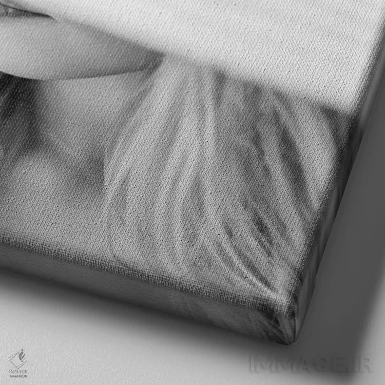 تابلو اِل (نام فرانسوی زنانه) اثر اینگرید بدوز - نمای نزدیک بافت بوم