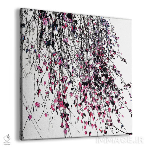 تابلو بید صورتی اثر اینگرید بدوز - نمای پرسپکتیو محصول