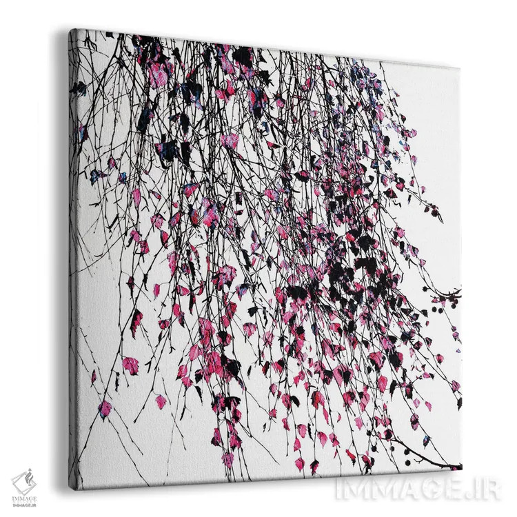 تابلو بید صورتی اثر اینگرید بدوز - نمای پرسپکتیو محصول