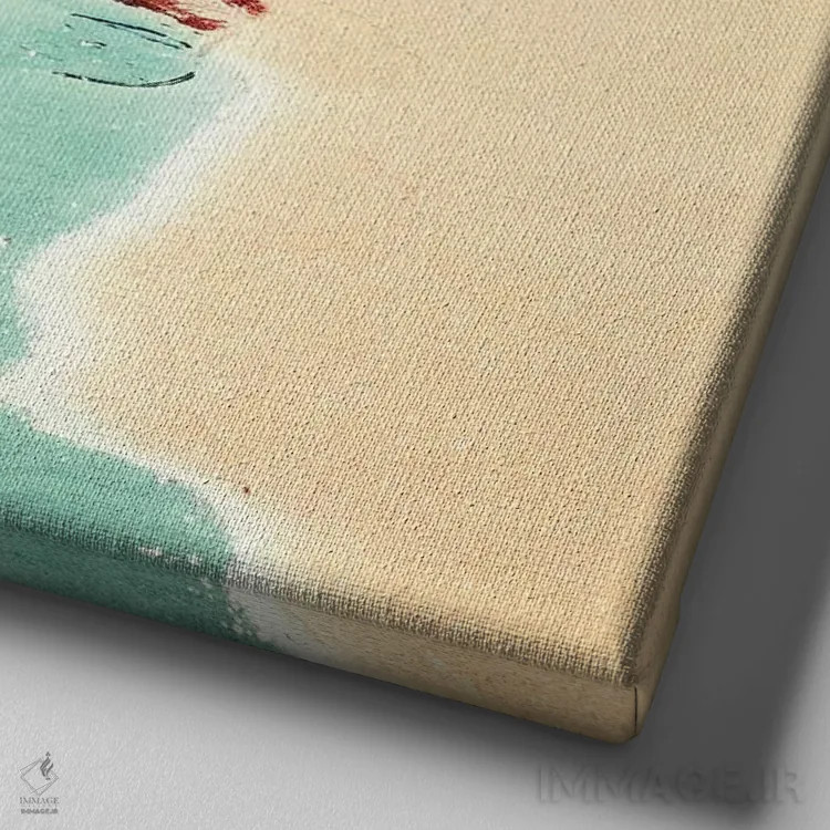 تابلو دنبال کن اثر اینگرید بدوز - نمای نزدیک بافت بوم