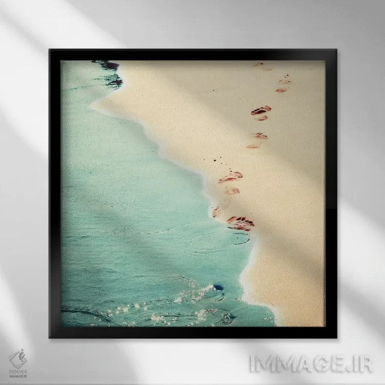 تابلو دنبال کن اثر اینگرید بدوز - نمای قابدار مشکی