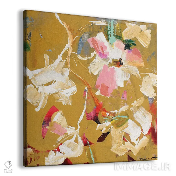 تابلو گل ساده II اثر استودیو پِینت-اینگ - نمای پرسپکتیو محصول