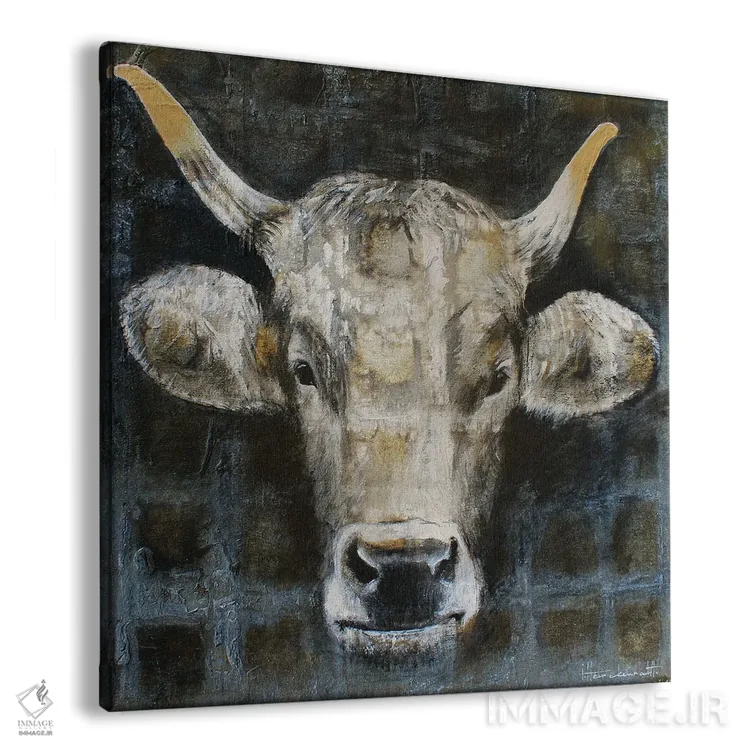 تابلو گاو بانمک اثر استودیو پِینت-اینگ - نمای پرسپکتیو محصول