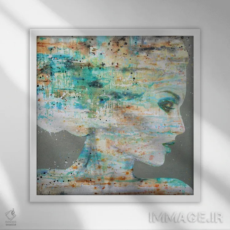 تابلو وسوسه II اثر استودیو پِینت-اینگ - نمای قابدار سفید