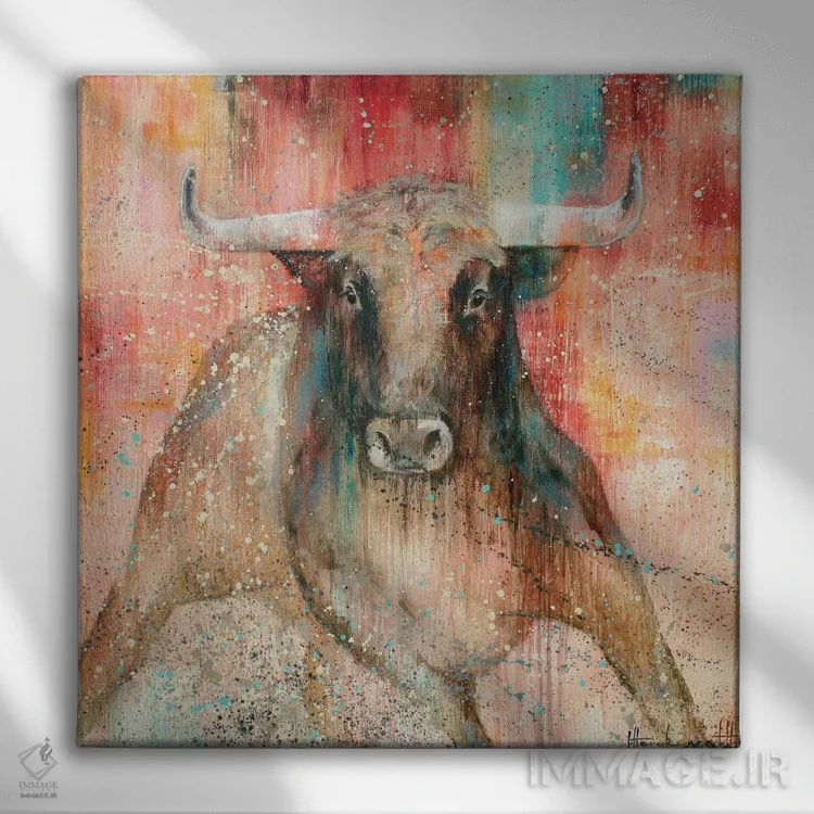 تابلو گریز اثر استودیو پِینت-اینگ - نمای روبهرو روی دیوار