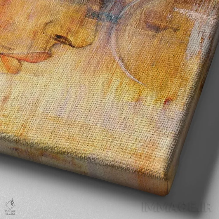 تابلو والری (نام خاص) اثر استودیو پِینت-اینگ - نمای نزدیک بافت بوم