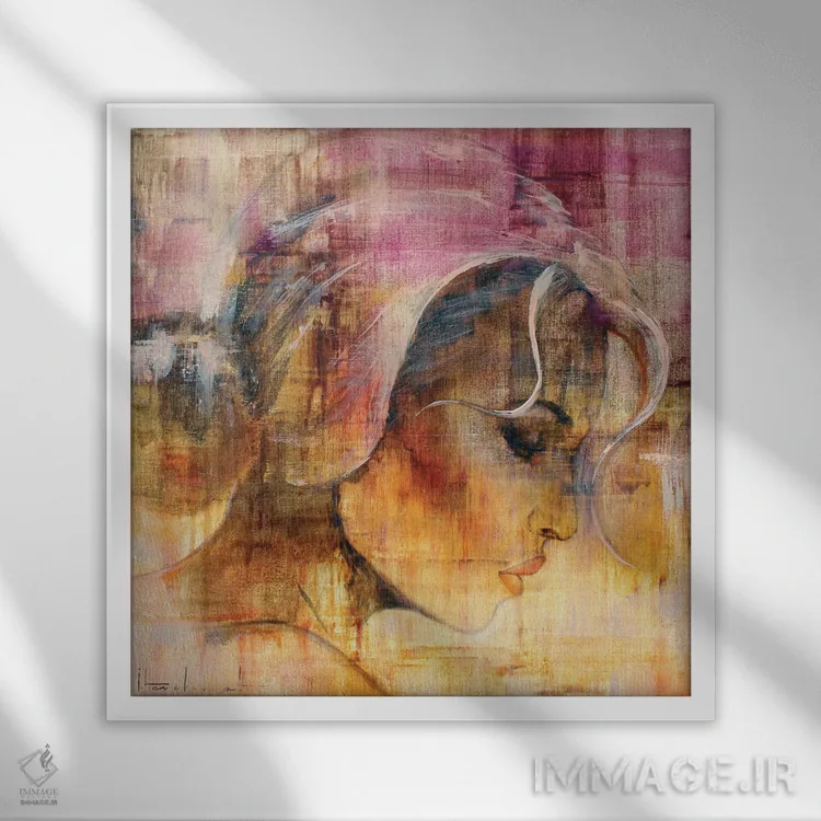 تابلو والری (نام خاص) اثر استودیو پِینت-اینگ - نمای قابدار سفید