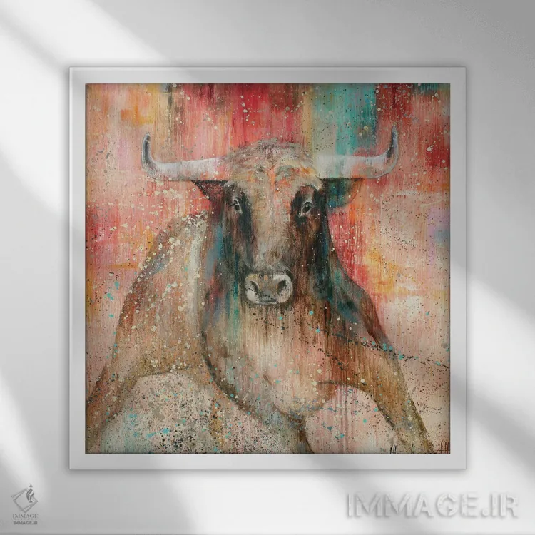 تابلو گریز اثر استودیو پِینت-اینگ - نمای قابدار سفید