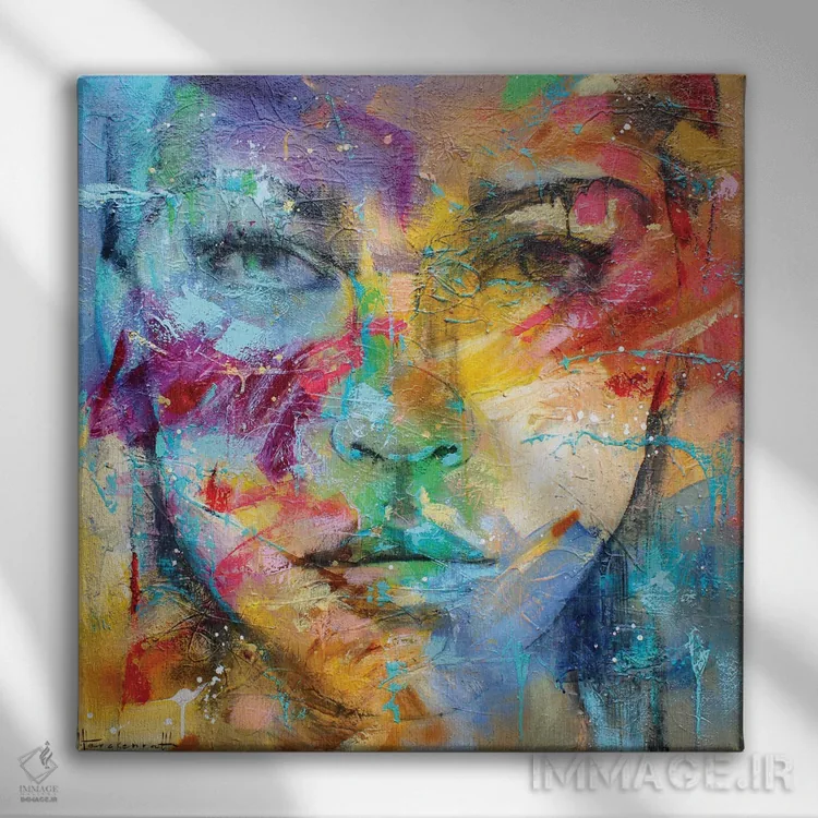 تابلو رنگها در وجود تو اثر استودیو پِینت-اینگ - نمای روبهرو روی دیوار