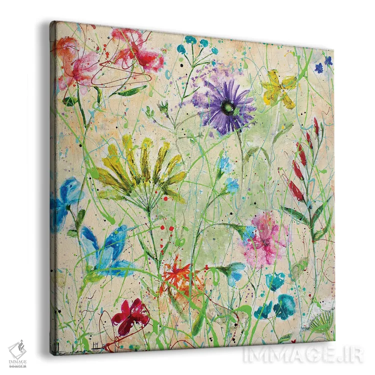 تابلو گلهای خانوادگی اثر استودیو پِینت-اینگ - نمای پرسپکتیو محصول