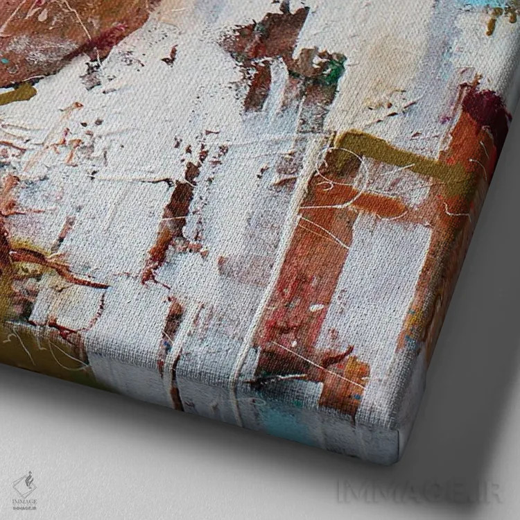 تابلو مرا ببین اثر استودیو پِینت-اینگ - نمای نزدیک بافت بوم