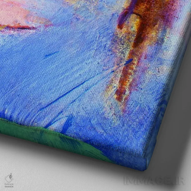 تابلو تعادل اثر استودیو پِینت-اینگ - نمای نزدیک بافت بوم