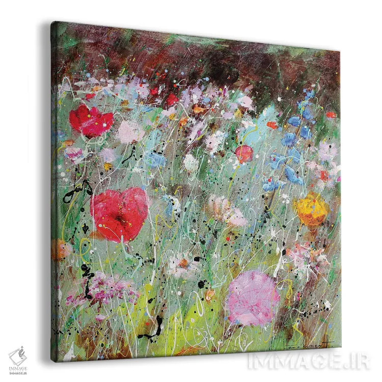 تابلو مزرعه گل چهارم اثر استودیو پِینت-اینگ - نمای پرسپکتیو محصول