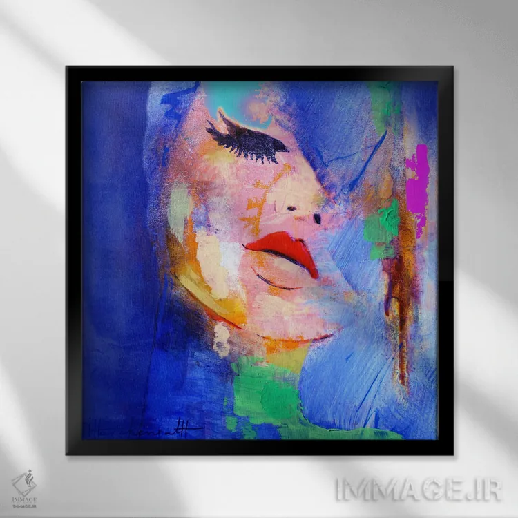 تابلو تعادل اثر استودیو پِینت-اینگ - نمای قابدار مشکی