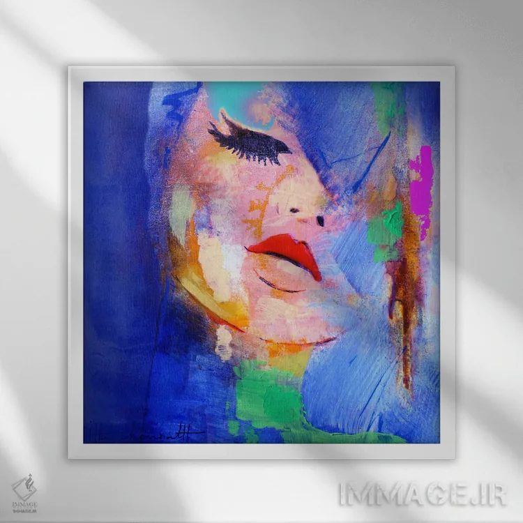 تابلو تعادل اثر استودیو پِینت-اینگ - نمای قابدار سفید