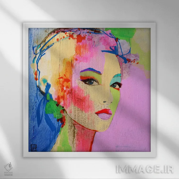 تابلو چشمگیر اثر استودیو پِینت-اینگ - نمای قابدار سفید