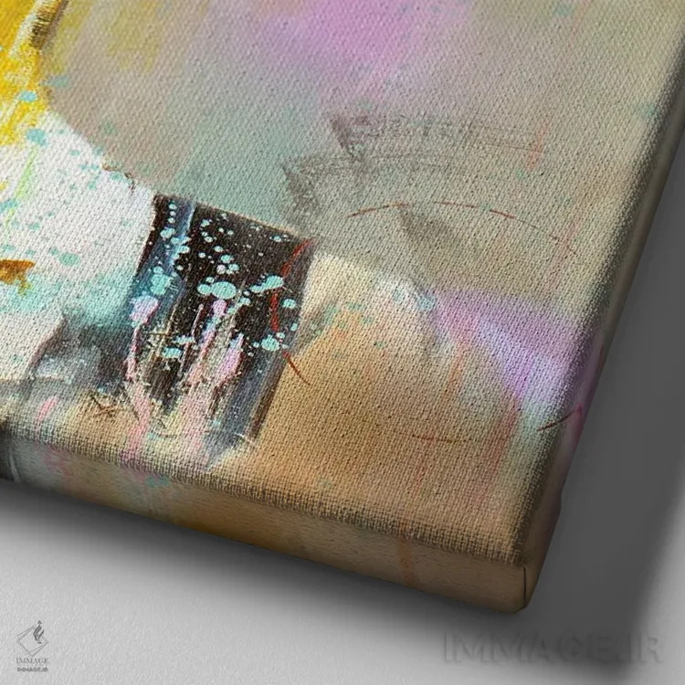 تابلو نزدیکتر اثر استودیو پِینت-اینگ - نمای نزدیک بافت بوم