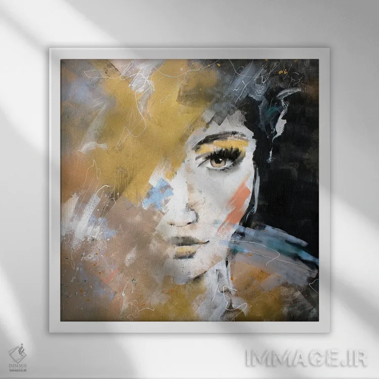 تابلو در حال عبور اثر استودیو پِینت-اینگ - نمای قابدار سفید