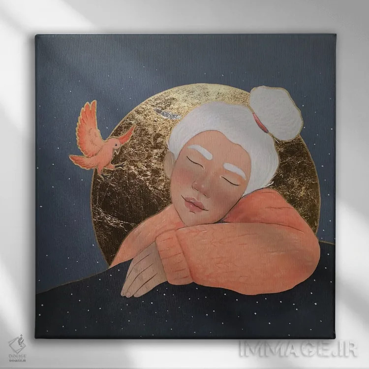 تابلو رویاپردازی ۱ اثر ایرینا پانِدوا - نمای روبهرو روی دیوار