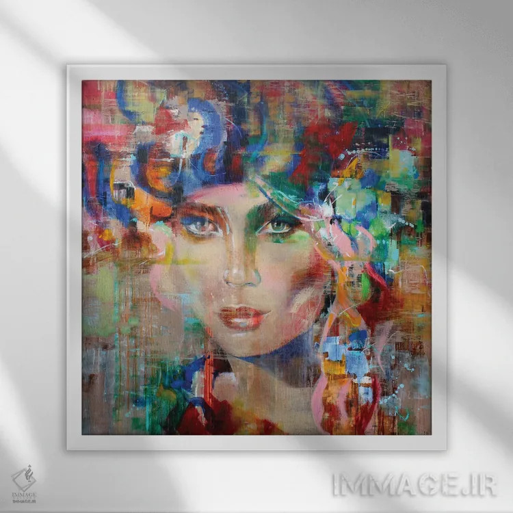 تابلو داستان من اثر استودیو پِینت-اینگ - نمای قابدار سفید