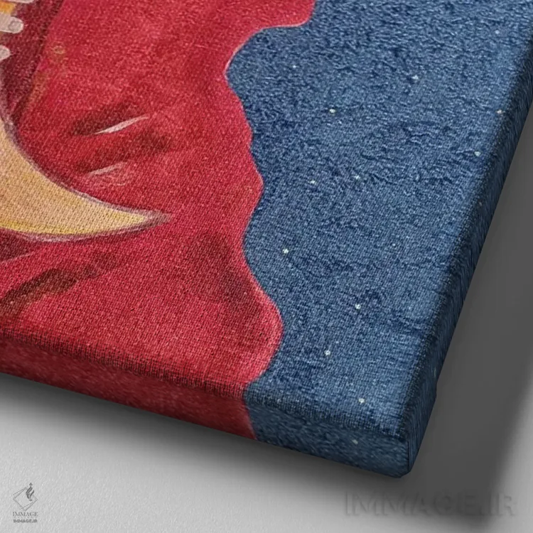 تابلو پیپی جوراببلند (شخصیت داستانی) اثر ایرینا پانِدوا - نمای نزدیک بافت بوم