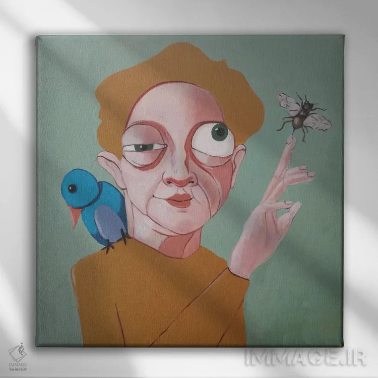 تابلو نیش اثر ایرینا پانِدوا - نمای روبهرو روی دیوار