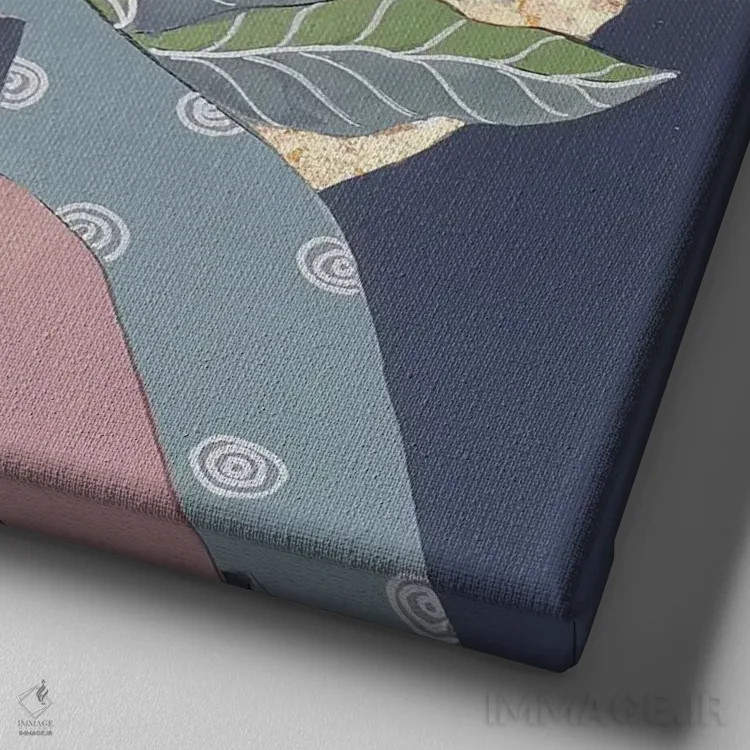 تابلو دوگانگی اثر ایرینا پانِدوا - نمای نزدیک بافت بوم