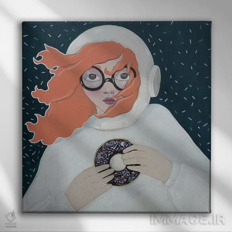 تابلو پیراشکی اثر ایرینا پانِدوا - نمای روبهرو روی دیوار