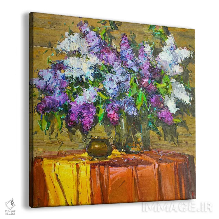 تابلو سرزمین یاس بنفش اثر ایگور پوزدف - نمای پرسپکتیو محصول