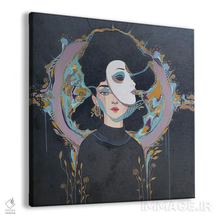 تابلو نقاببرداری ۲ اثر ایرینا پانِدوا - نمای پرسپکتیو محصول