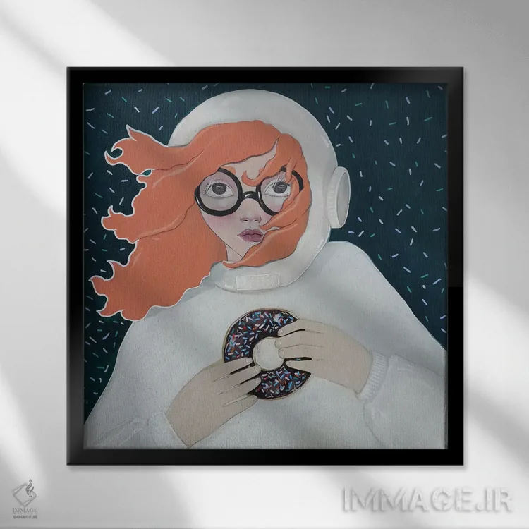 تابلو پیراشکی اثر ایرینا پانِدوا - نمای قابدار مشکی