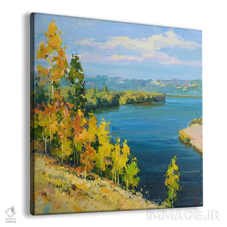 تابلو رودخانه ولگا، روسیه اثر ایگور پوزدف - نمای پرسپکتیو محصول
