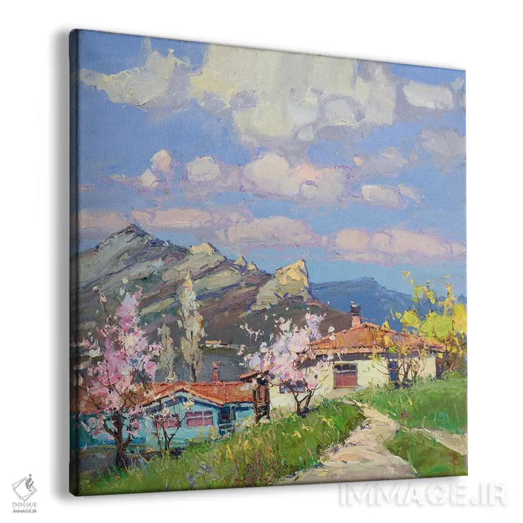 تابلو رنگهای ملایم بهاری اثر ایگور پوزدف - نمای پرسپکتیو محصول