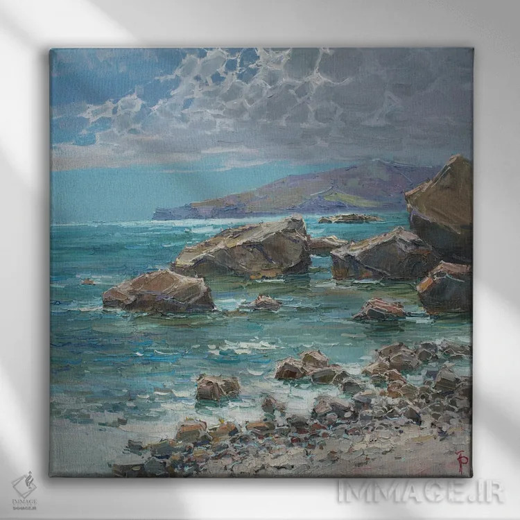 تابلو لحظهای از آفتاب اثر ایگور پوزدف - نمای روبهرو روی دیوار