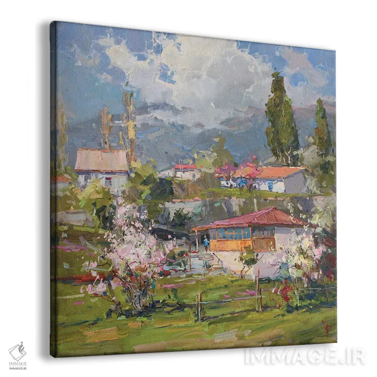 تابلو سکوت بهاری اثر ایگور پوزدف - نمای پرسپکتیو محصول