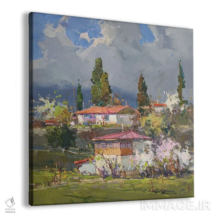 تابلو بهار در کوهستان اثر ایگور پوزدف - نمای پرسپکتیو محصول