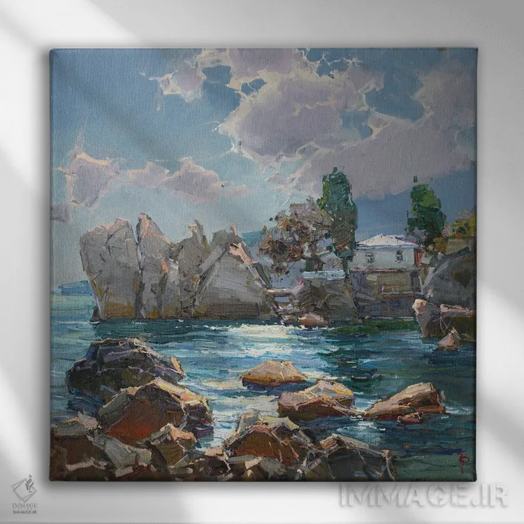 تابلو خانه تابستانی آنتون چخوف اثر ایگور پوزدف - نمای روبهرو روی دیوار