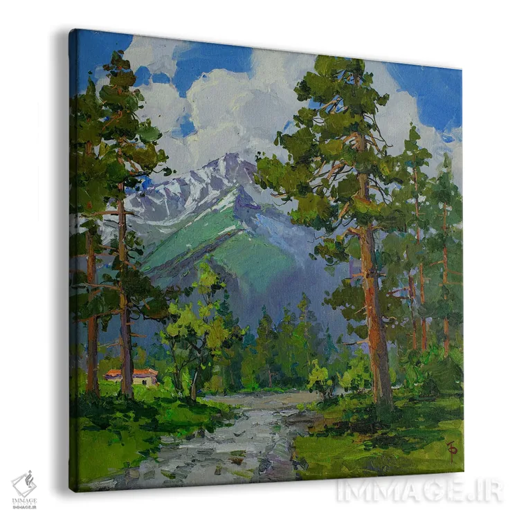 تابلو کاج اسکاتلندی قفقاز شمالی اثر ایگور پوزدف - نمای پرسپکتیو محصول