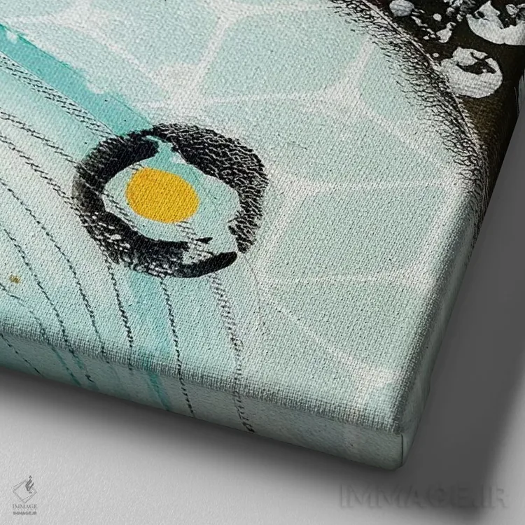 تابلو هارمونی ۱ اثر ایرینا رومیانسهوا - نمای نزدیک بافت بوم