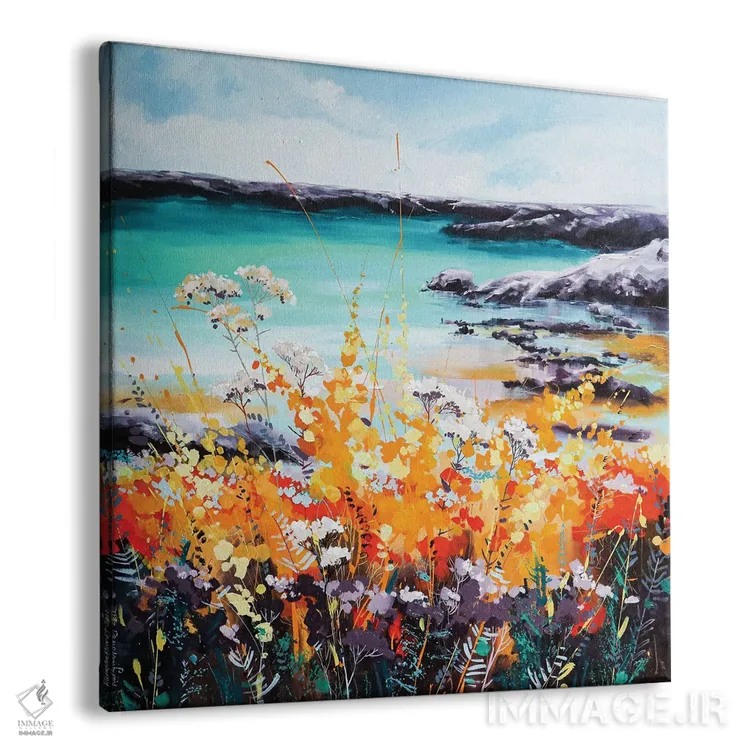 تابلو ساحل آفتابی کورنوال اثر ایرینا رومیانسهوا - نمای پرسپکتیو محصول