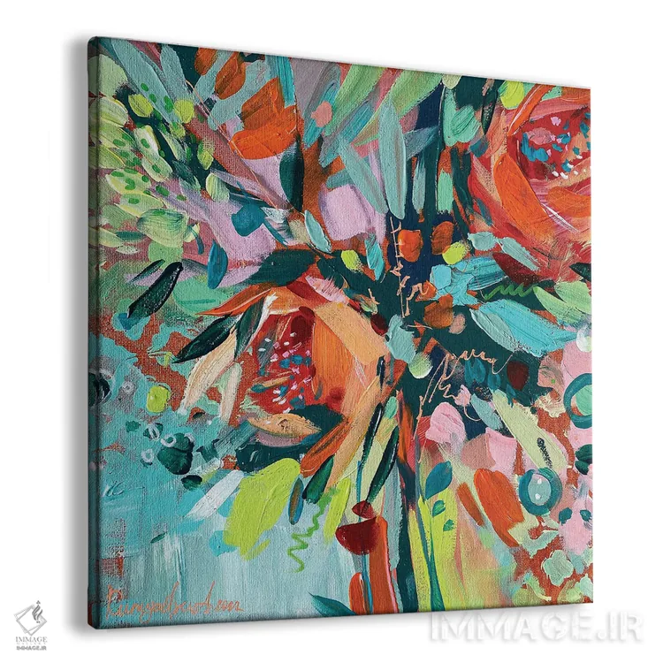 تابلو گلهای تابستانی اثر ایرینا رومیانسهوا - نمای پرسپکتیو محصول