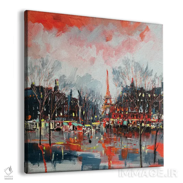 تابلو پاریس ۲ (فرانسه) اثر ایرینا رومیانسهوا - نمای پرسپکتیو محصول