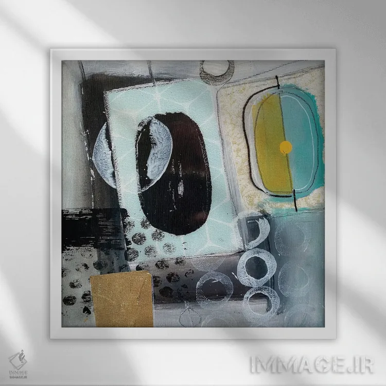 تابلو هارمونی ۳ اثر ایرینا رومیانسهوا - نمای قابدار سفید