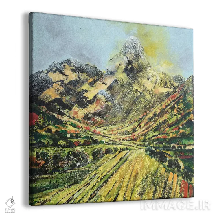 تابلو مرتع دامنه کوه اثر ایرینا رومیانسهوا - نمای پرسپکتیو محصول