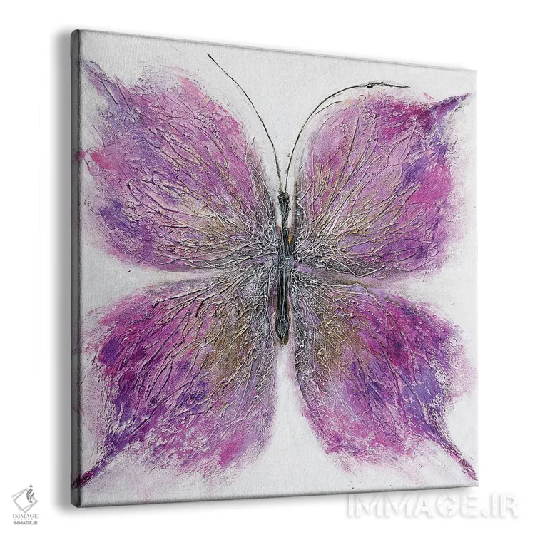 تابلو پروانه صورتی اثر ایرینا رومیانسهوا - نمای پرسپکتیو محصول