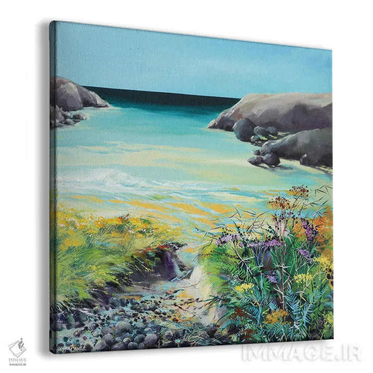 تابلو ساحل کورنوال ۲ اثر ایرینا رومیانسهوا - نمای پرسپکتیو محصول