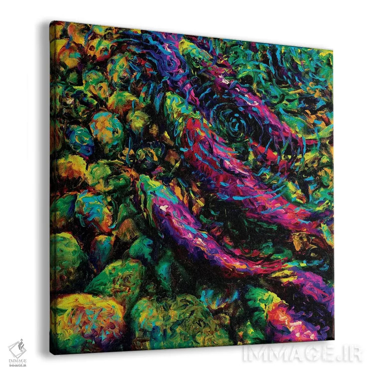 تابلو غوطهور در ماهی ساکای (پایگاه ماهی آزاد) اثر آیریس اسکات - نمای پرسپکتیو محصول