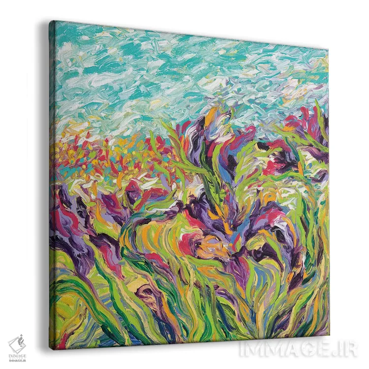 تابلو زنبقها ۱ اثر آیریس اسکات - نمای پرسپکتیو محصول