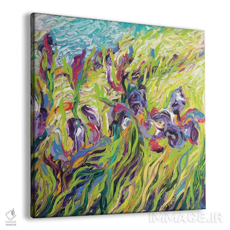 تابلو زنبقها ۲ اثر آیریس اسکات - نمای پرسپکتیو محصول